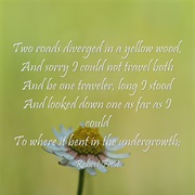 "The Road Not Taken" by Robert Frost